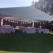 Cristalería ámbar decorativa para mesa de evento